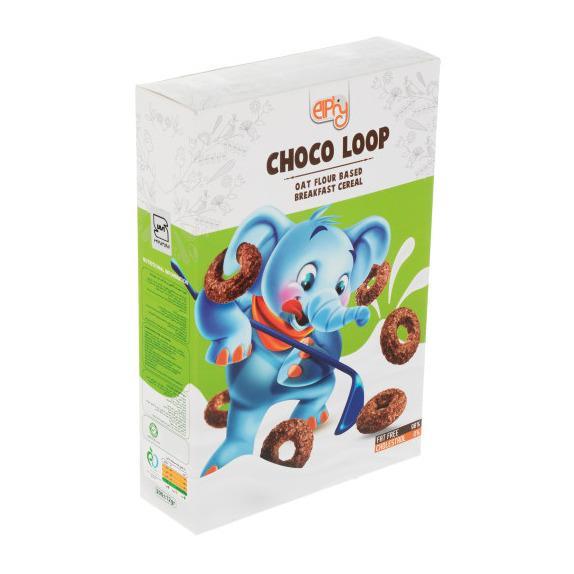 غلات صبحانه حلقه ای کاکائویی 375 گرمی الفی